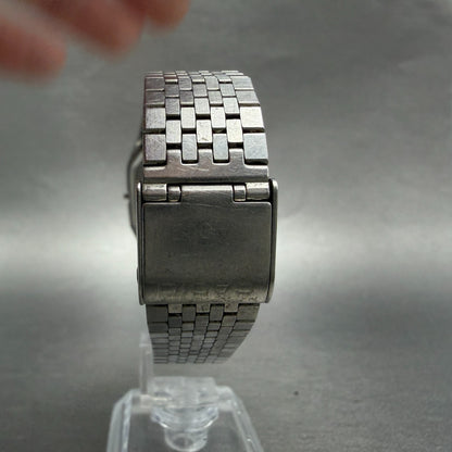 Seiko Watch Men 28mm Silver Dial Two Tone Octagon 6531-5010 Vintage PARTS8