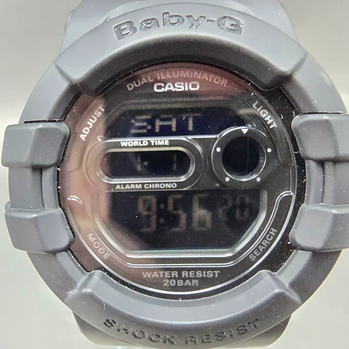 Casio Baby-G BGD-140 Watch Women 43mm Black Dial Black Chrono Alarm New BatteryL1