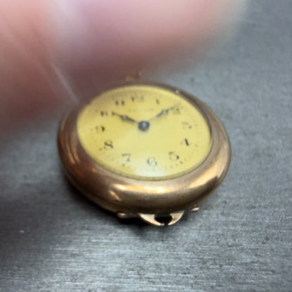 Waltham Pocket Watch 31mm Gold Dial Gold Filled Case Grade 361 PARTS7