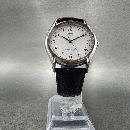 Casio Watch Men 37mm White Dial Silver Tone Round MTP1239DJ New Battery5