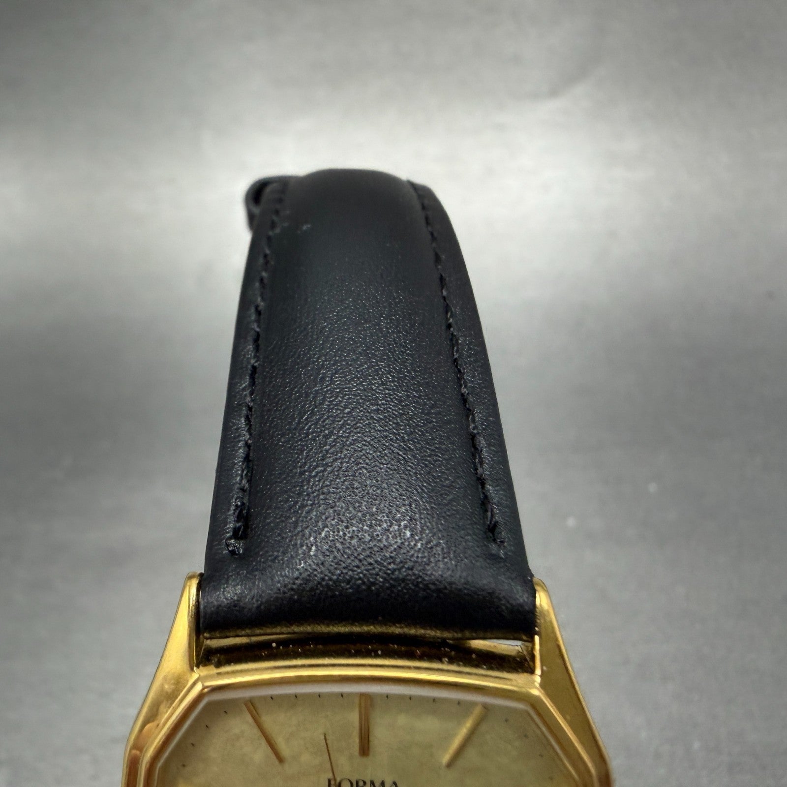 Citizen Forma Tank Watch Men 29mm Champagne Dial Gold Tone 2833-266196 New Batt4