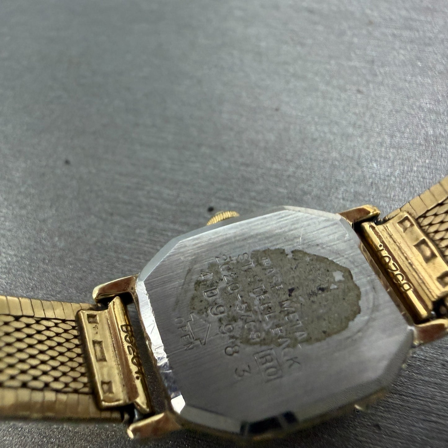 Seiko Watch Women 16mm Brown Dial Gold Tone Octagon 2c20-5769 New Battery9