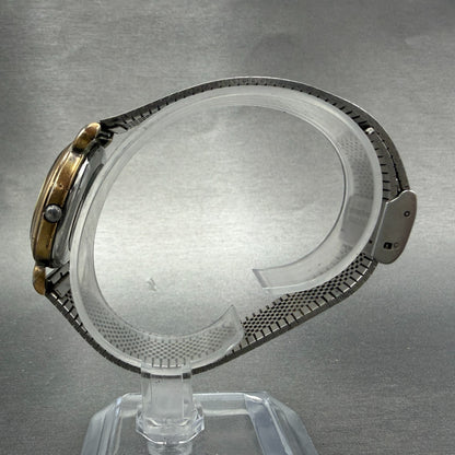 Orient Watch Men 30mm Silver Dial Gold Tone Round K33201-00 New Battery Vintage6