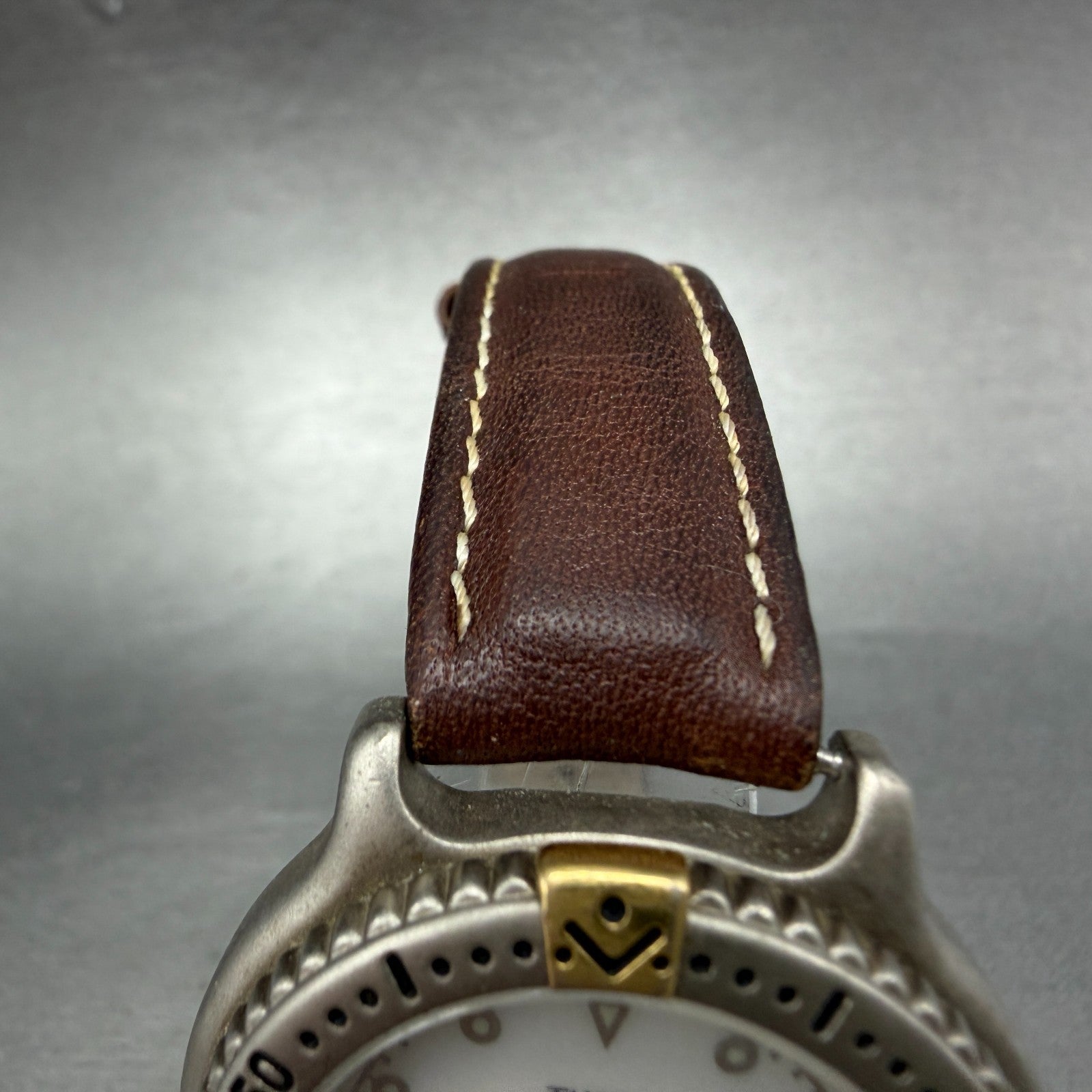 Timex Indiglo Dive Watch Women 35mm White Dial Two Tone Round New battert4