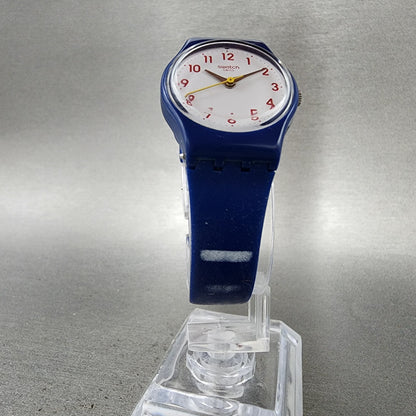 Swatch Matelot Watch Women 25mm White Dial Blue Tone Round LN149 New Battery5