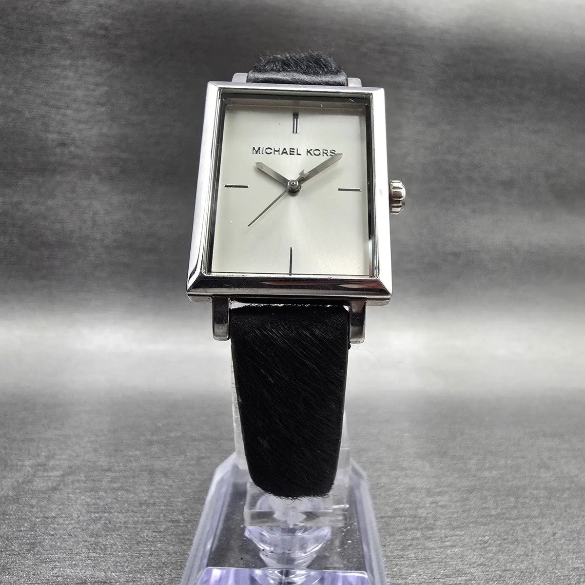 Michael Kors Harway Watch Women 24mm Silver Dial Silver Tank MK2599 New Battery5