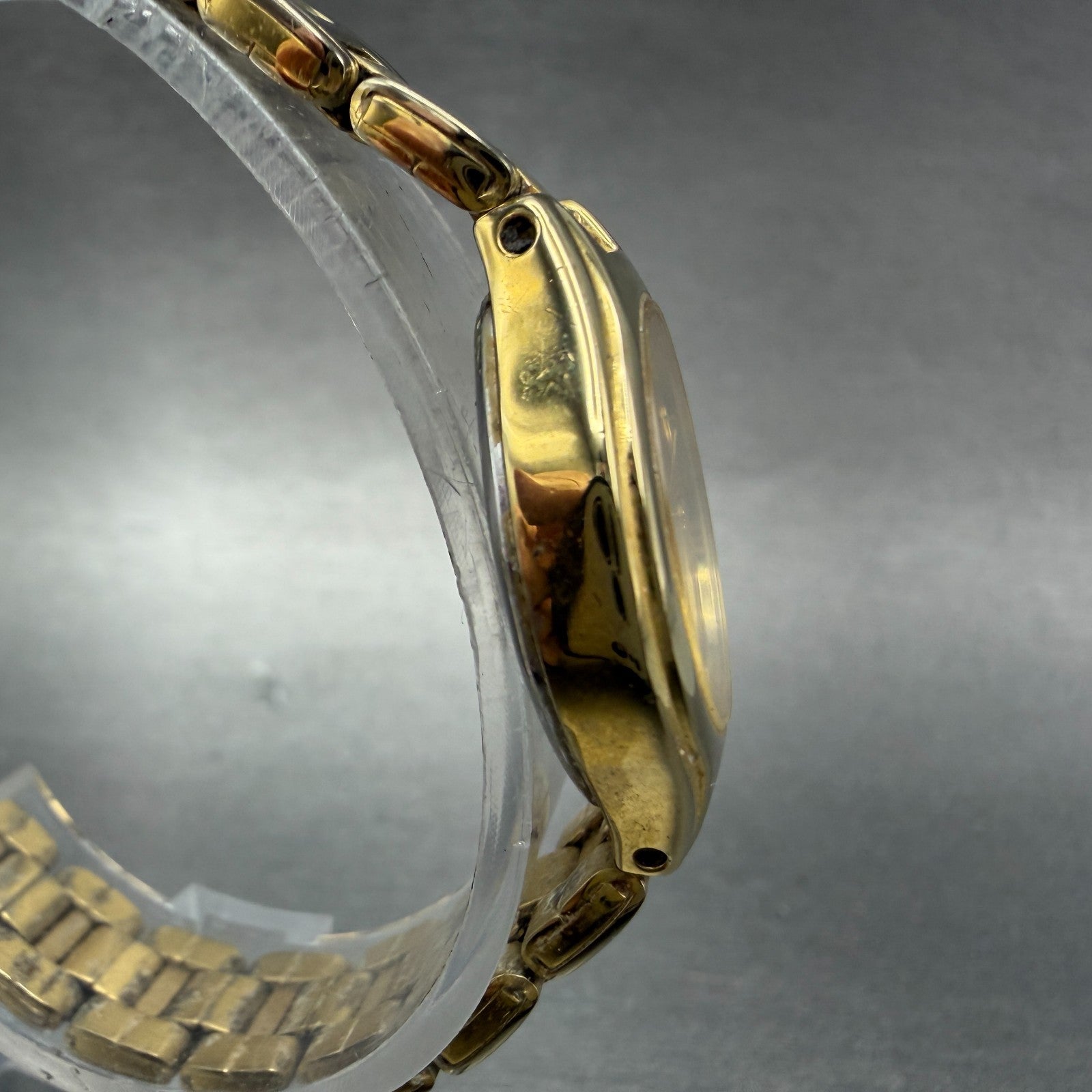 Citizen Watch Women 23mm Champagne Dial Gold Tone Date 1012-S011523 New Battery3