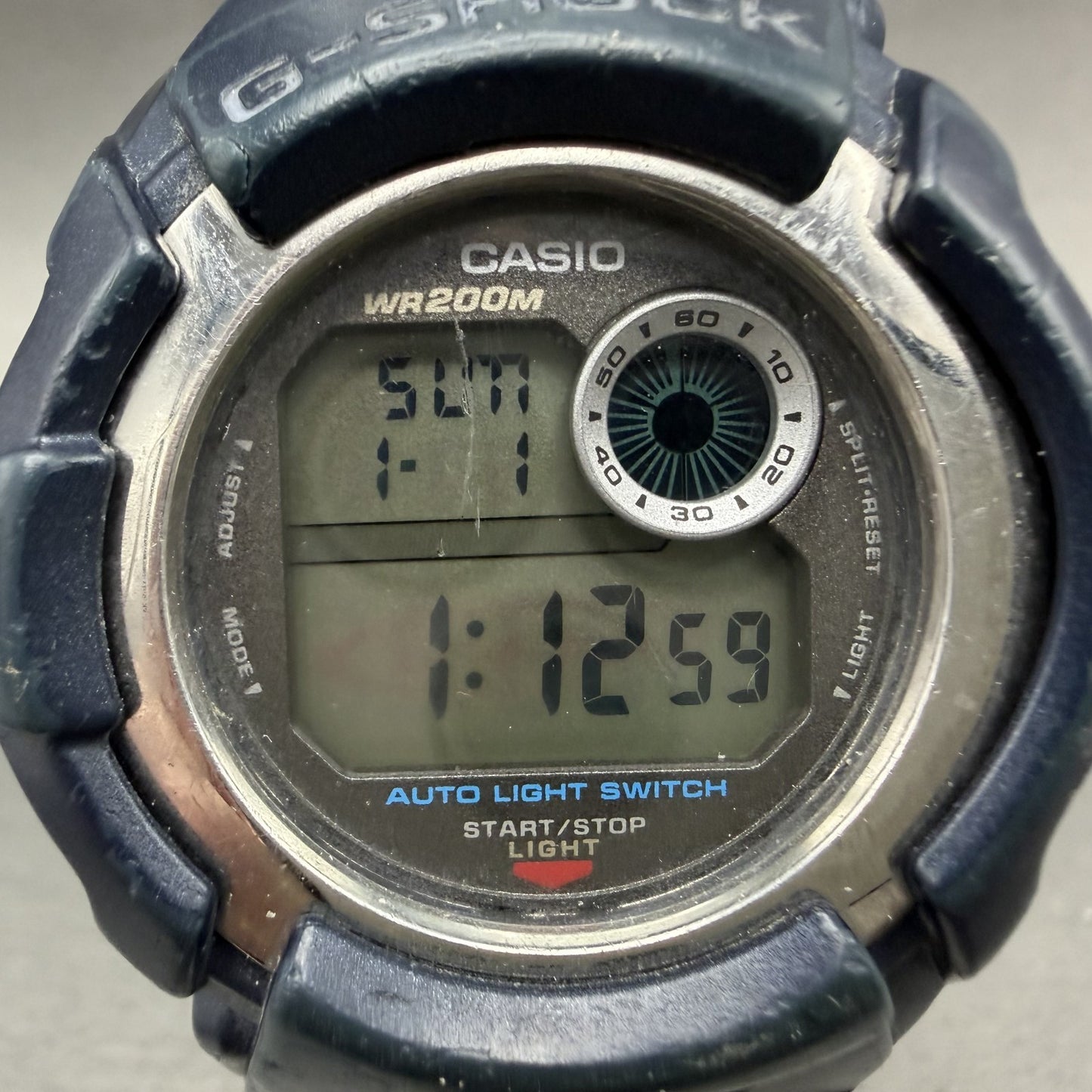 Casio G-Shock DWX-112 Watch Men 48mm Digital Blue Round READ!!!!!!!! New Battery1