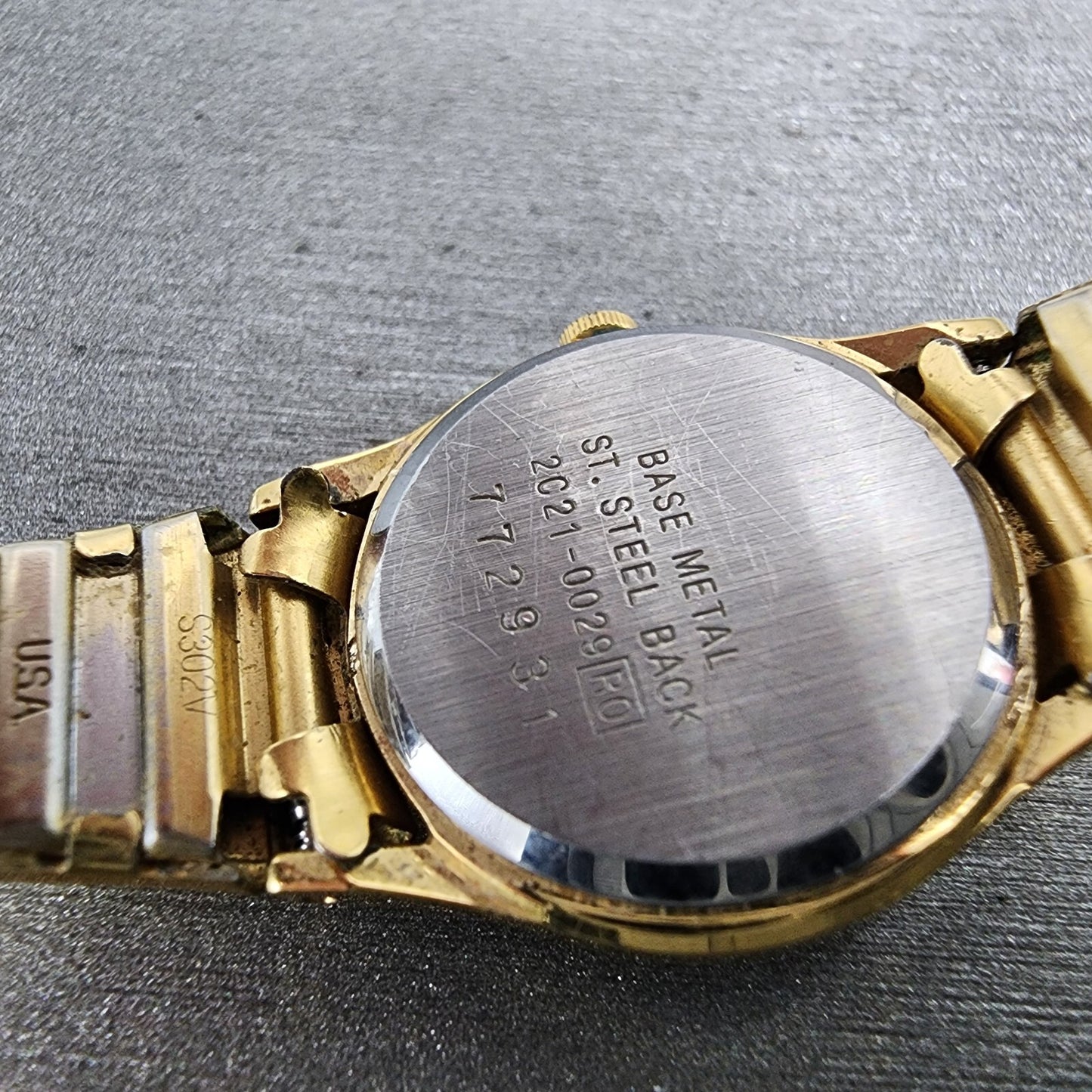 VTG Seiko Watch Women 21mm Gold Dial Gold Tone Round 2C21-0029 New Battery