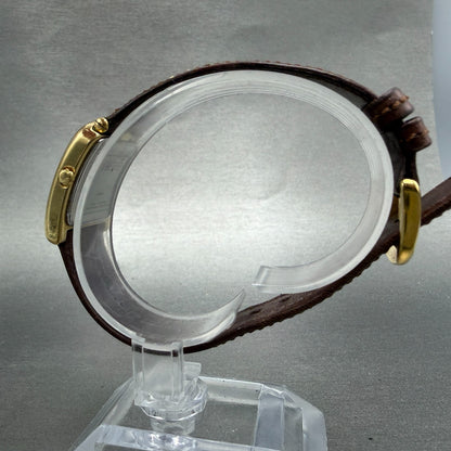 Coach Watch Women 21mm Silver Dial Gold Tone Rectangle W001 PARTS Vintage7