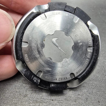 Nike Oregon Chronograph Watch Men 45mm Black Dial Silver Tone Round Sample PARTS7