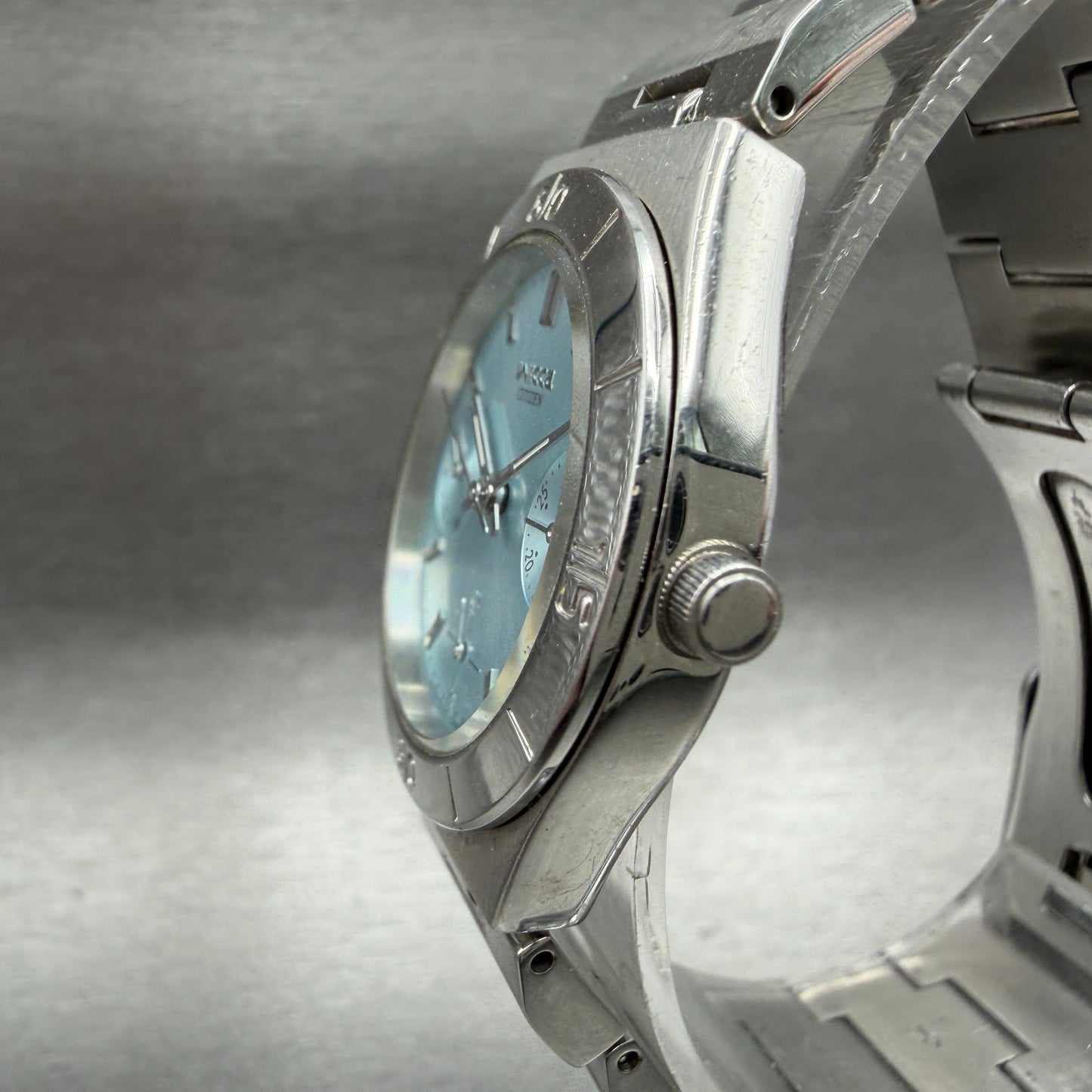 Citizen Wicca Watch Women 31mm Blue Dial Silver Tone Daydate Round New Battery2