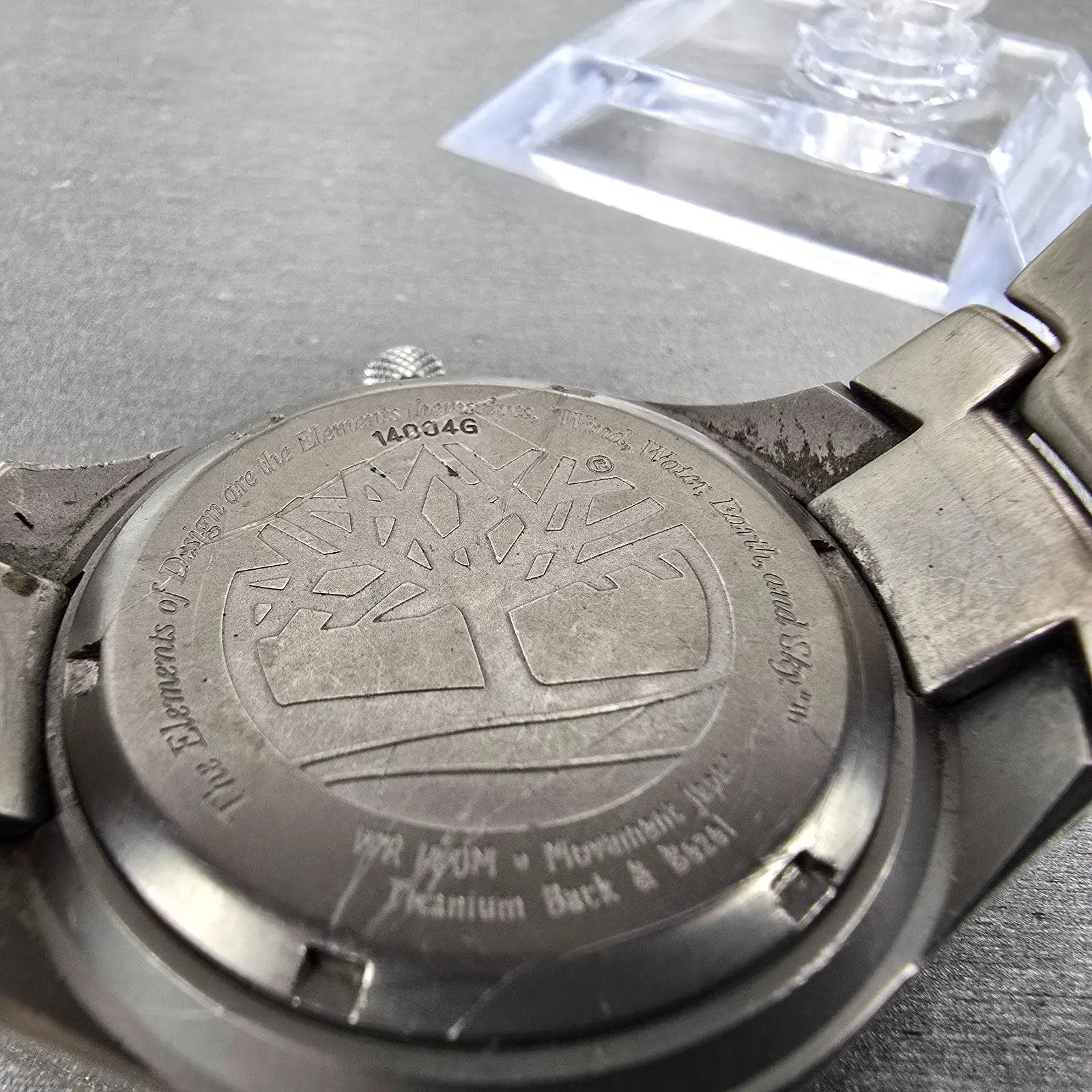 Timberland Watch Men 40mm Black Dial Titanium Small Seconds Round  New battery9