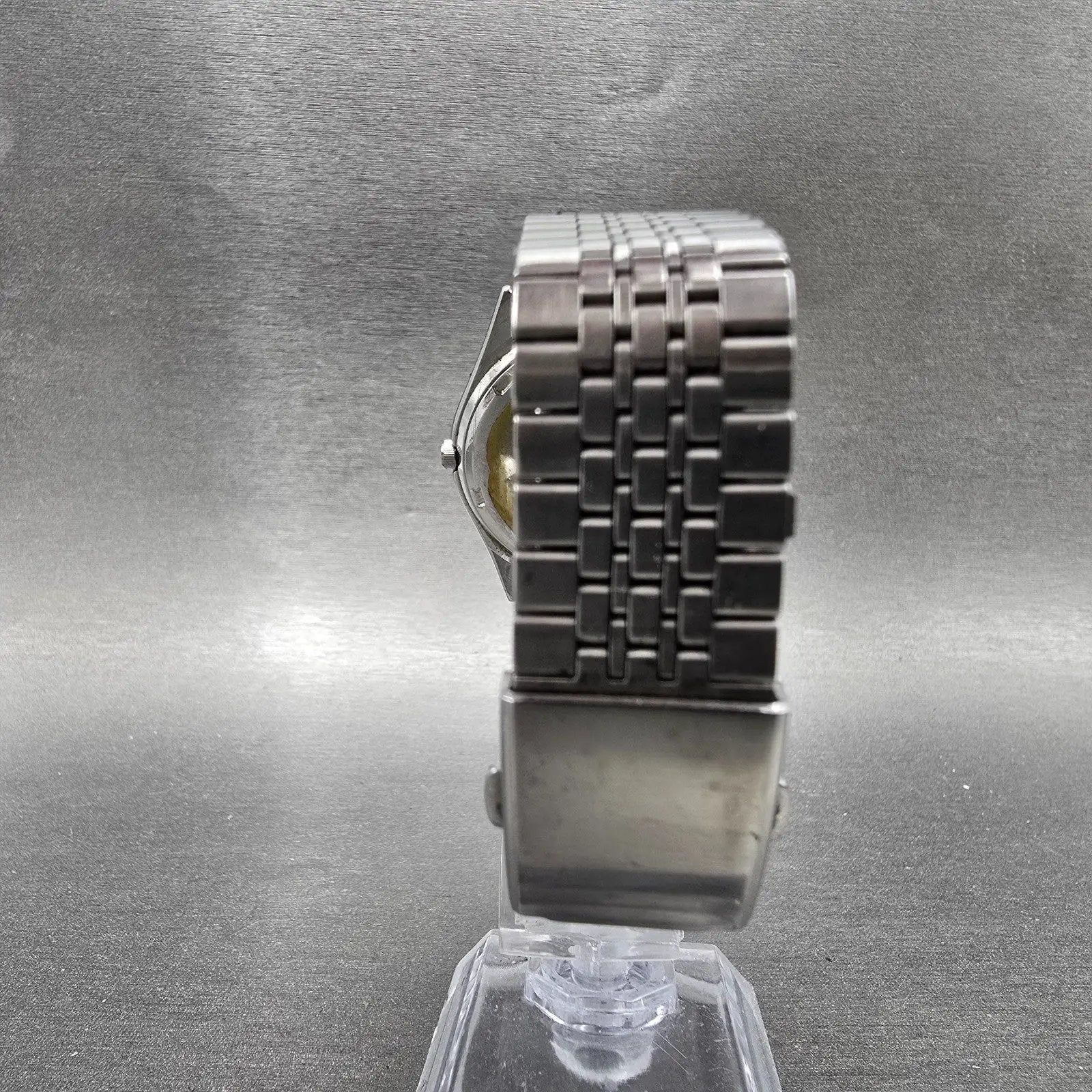 Citizen CQ Watch Men 35mm Silver Dial Silver Daydate Round 6100-S96389 PARTS8