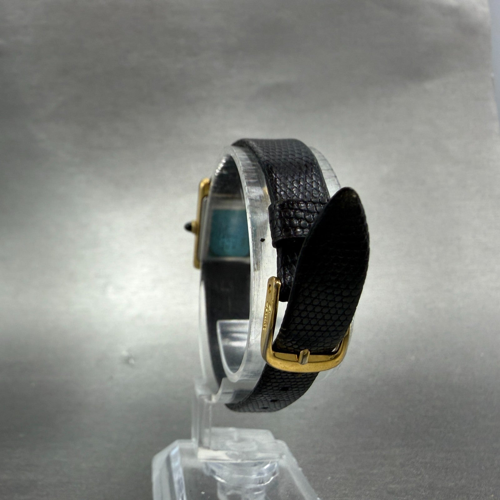 Seiko Tank Watch Women 18mm White Dial Gold Tone 1400-5039 New Battery VTG TH887