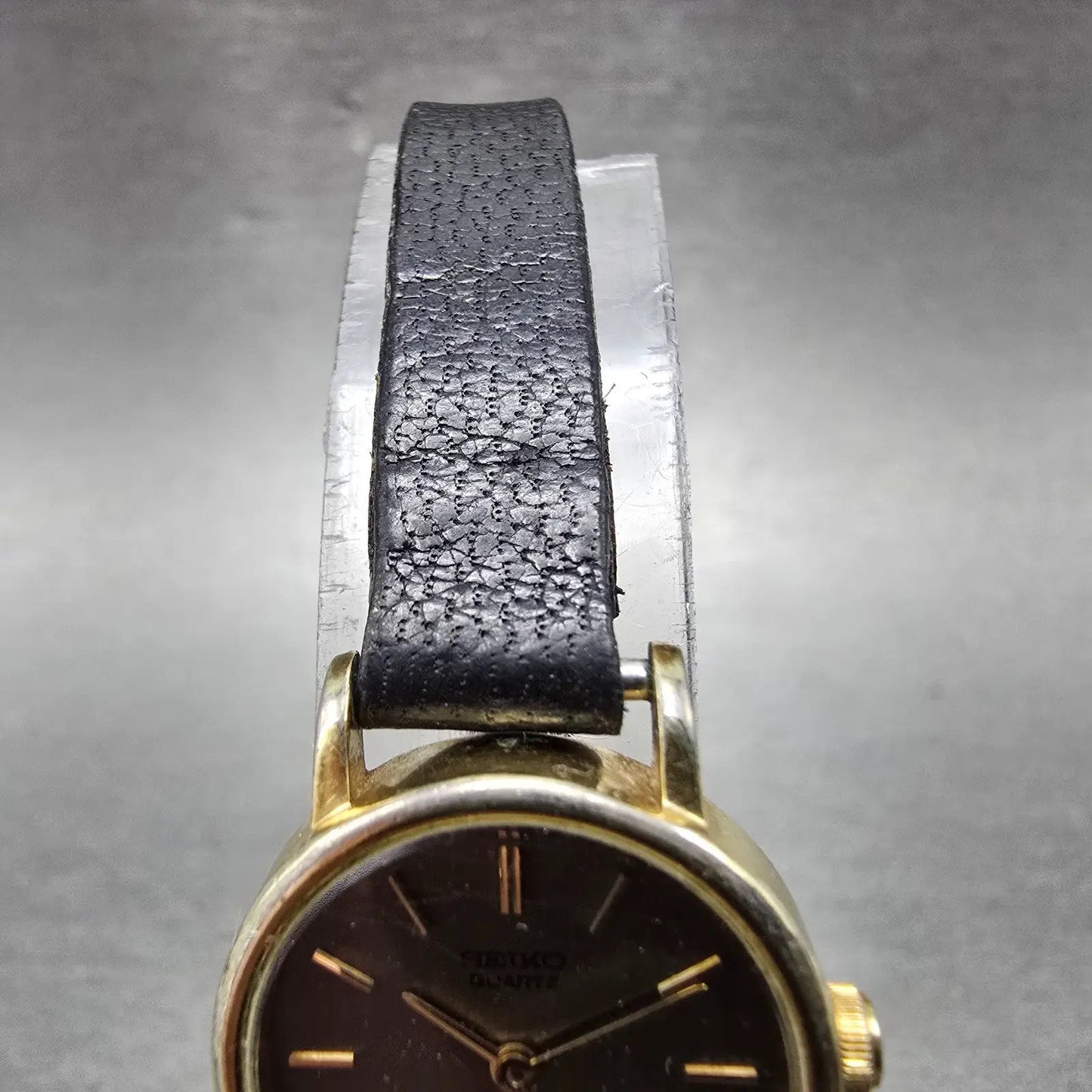 Seiko Watch Women 21mm Brown Dial Gold Tone Round 4700-0019 New Battery Vintage4