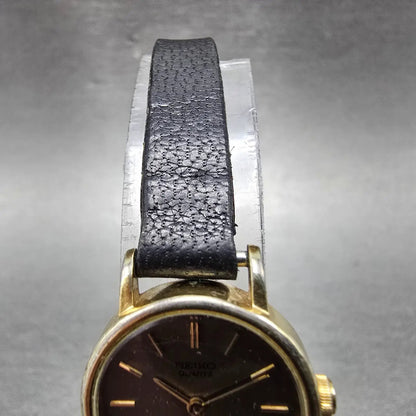Seiko Watch Women 21mm Brown Dial Gold Tone Round 4700-0019 New Battery Vintage4