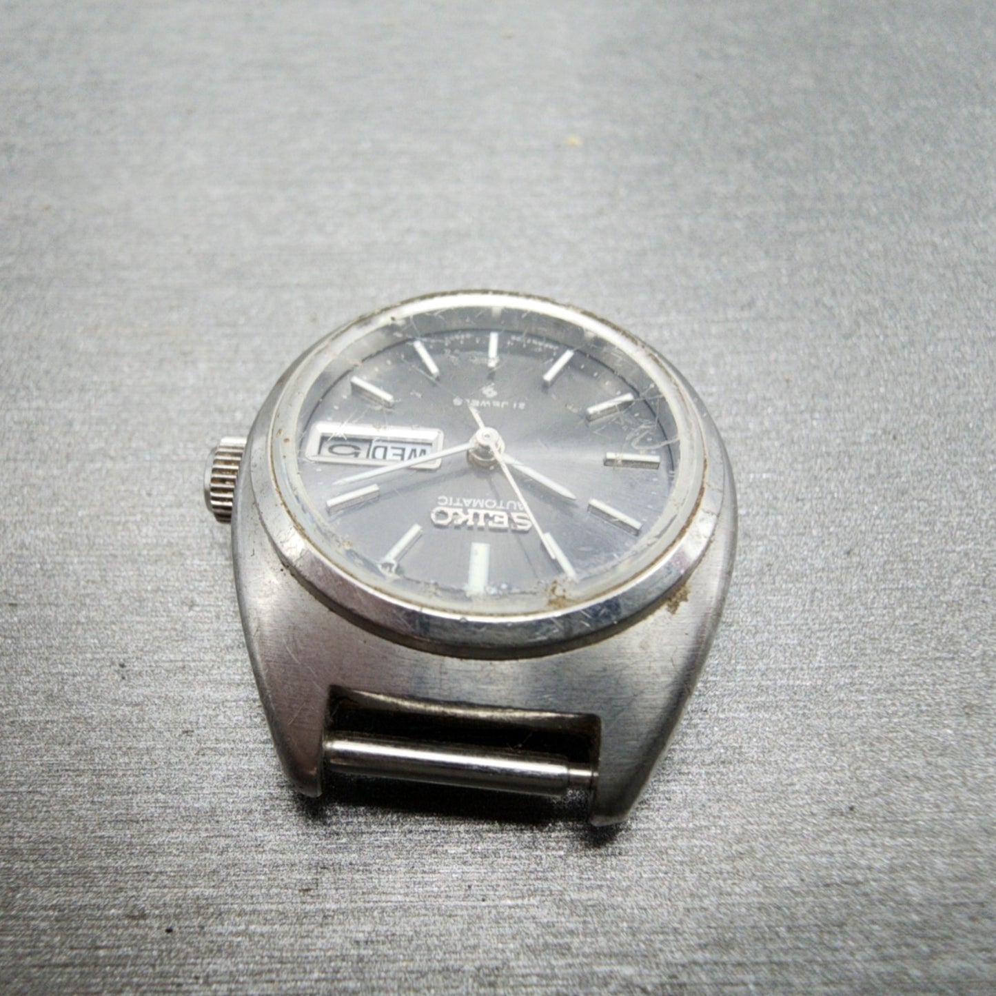 Seiko Automatic Watch Women 24mm Gray Dial Silver Tone Daydate 27060070 PARTS5