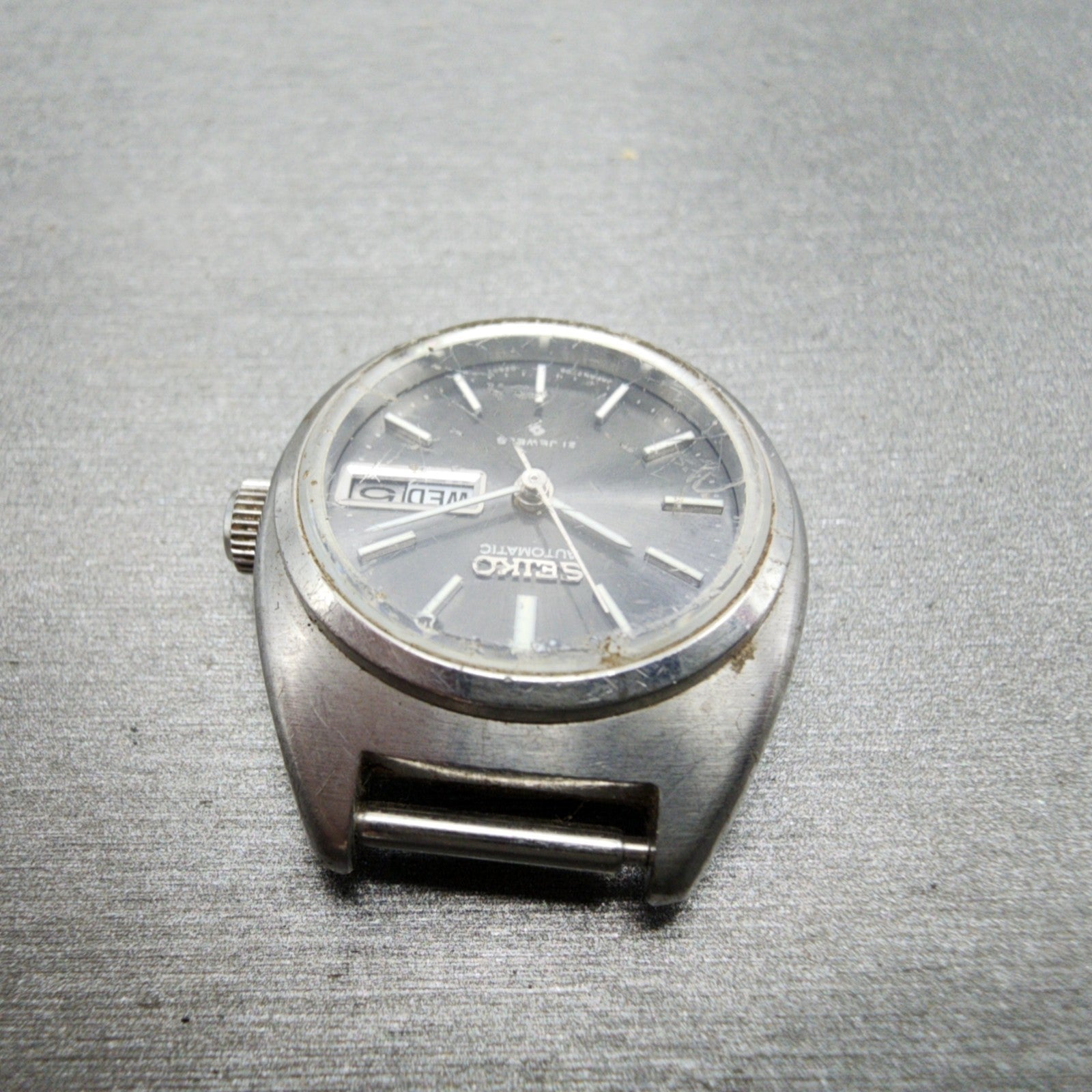 Seiko Automatic Watch Women 24mm Gray Dial Silver Tone Daydate 27060070 PARTS5