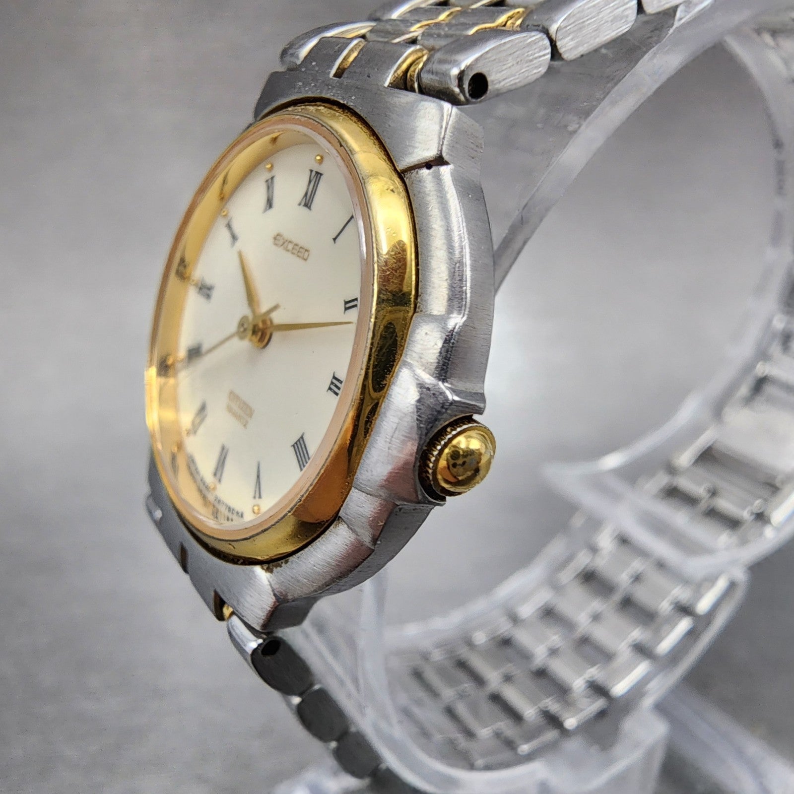 Citizen Exceed Watch Women 25mm Cream Dial Two Tone 2930294831 New Battery2