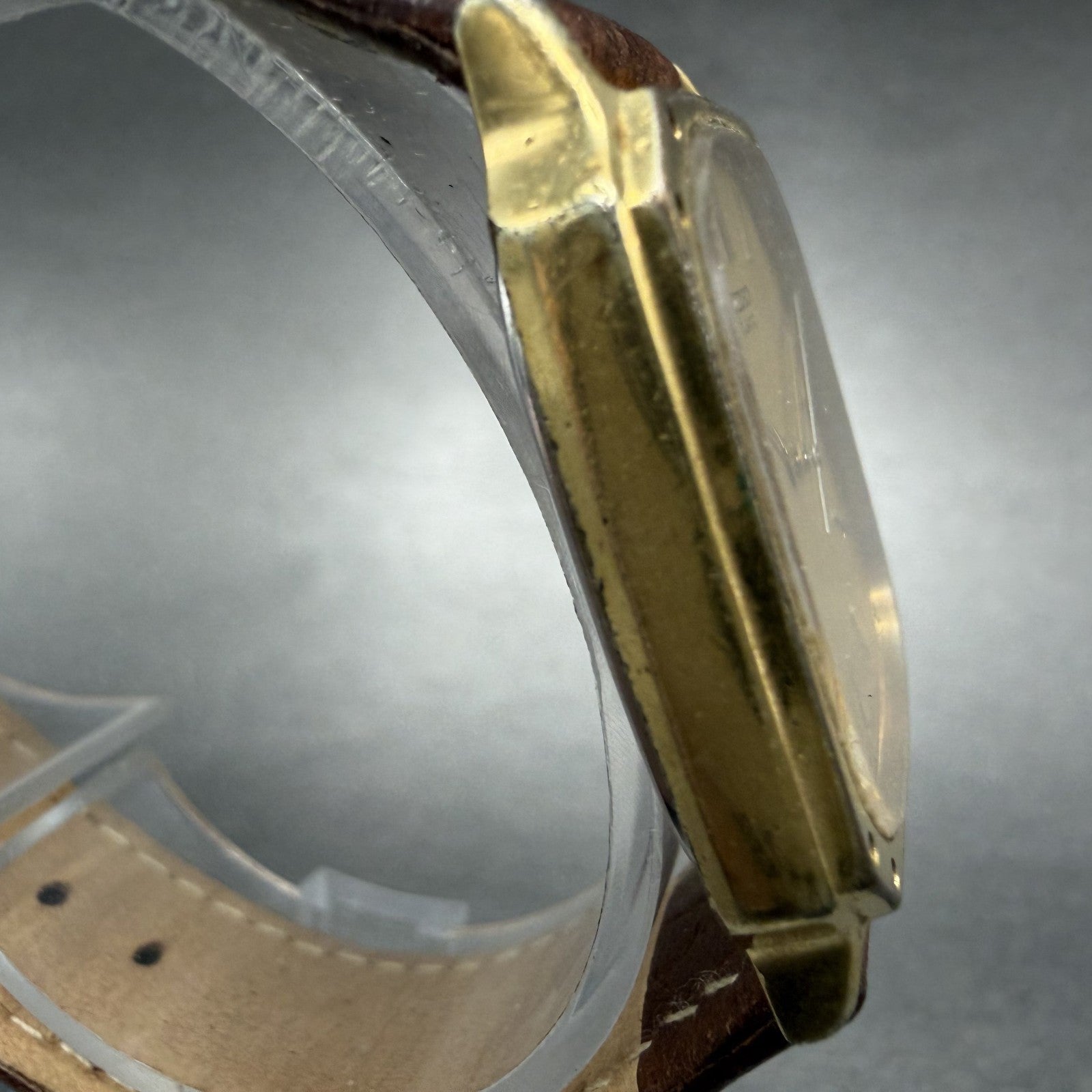 Seiko Tank Watch Men 28mm Champagne Dial Gold Tone Date 6532-5140 New Battery3