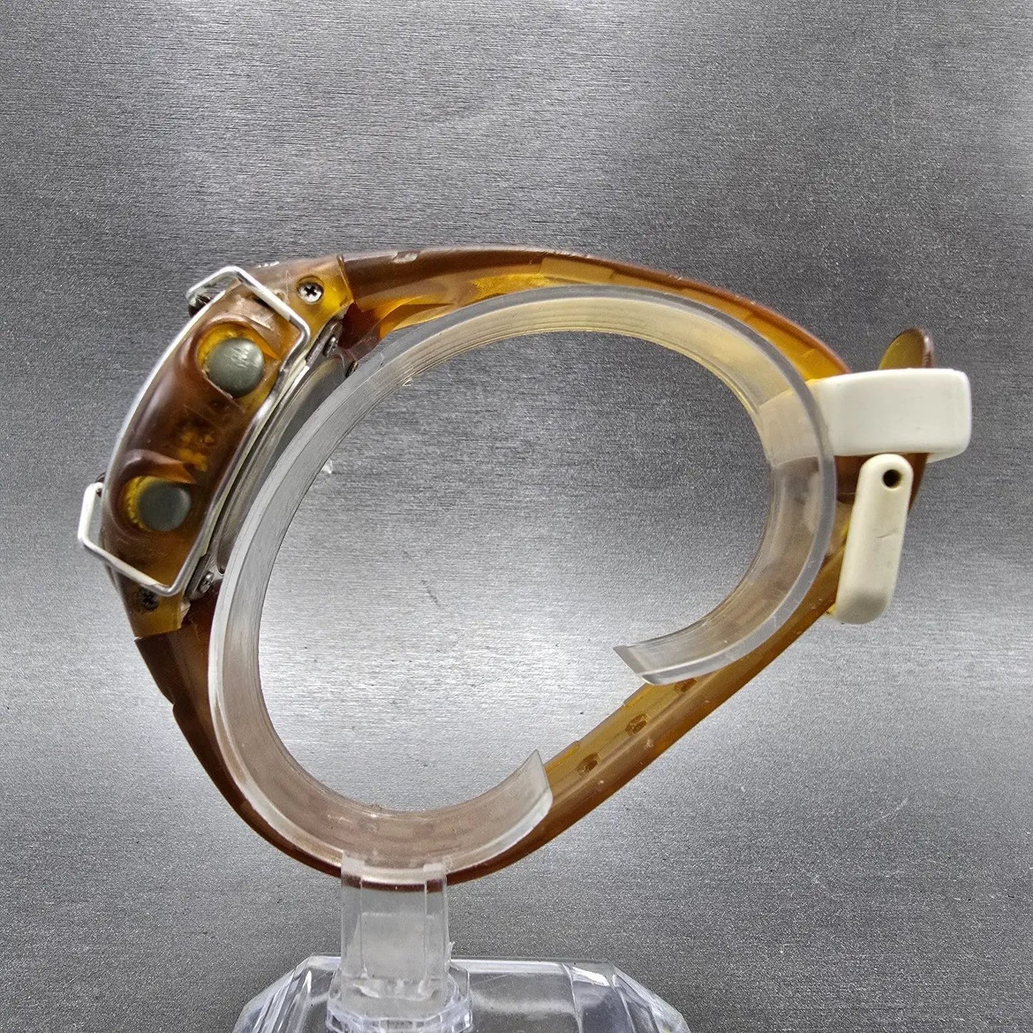 Casio Baby-G BGF-111 Watch  Women 40mm Yellow Clear Case Alarm Chrono New Batt6
