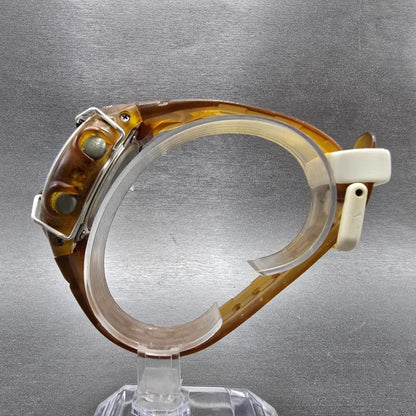 Casio Baby-G BGF-111 Watch  Women 40mm Yellow Clear Case Alarm Chrono New Batt6