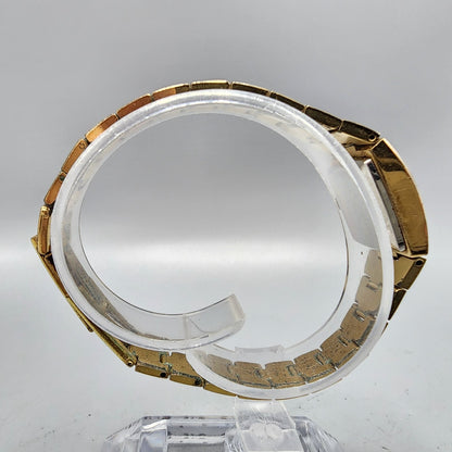 Stowa Pallas Watch Women Gold Tone Gold Dial 16mm Rectangle Manual Wind Runs