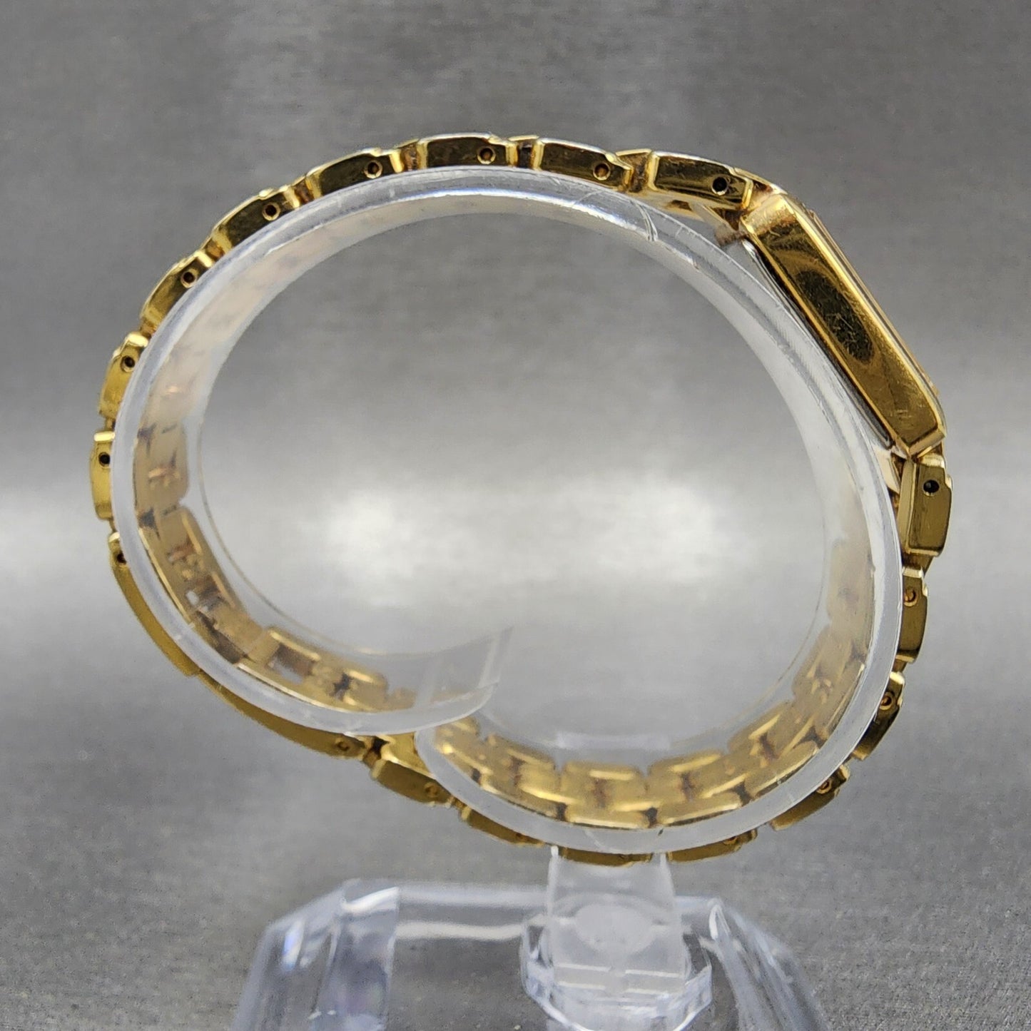 Seiko Tank Watch Women 16mm White Dial Gold Tone Rectangle 1N006T10 New Battery8