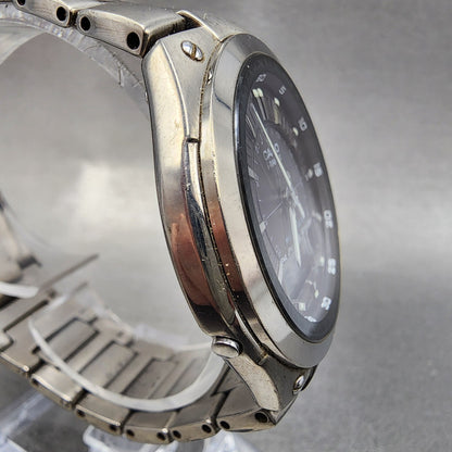Casio I-Range Watch Men 41mm Black Dial Analog Digital Titanium IRW-M10T Works