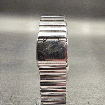 Seiko Watch Women 30mm Silver Dial Silver Tone Round 5Y91-6040 New Battery VTG7
