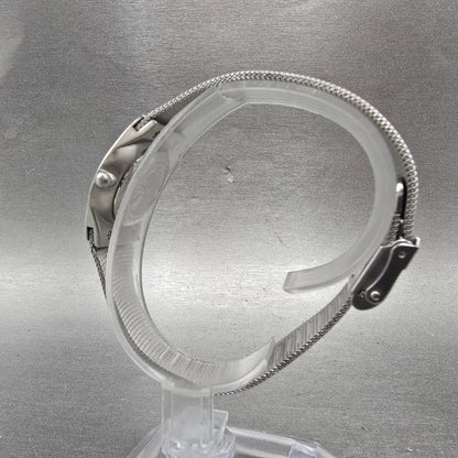 Bering Watch Women 27mm Silver Dial Steel Mesh Band 11927-000 Round New batt6