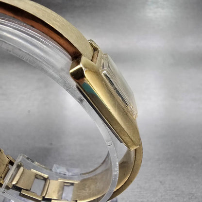 Seiko Watch Women 24mm Black Dial Gold Tone Rectangle 11-3478 Vintage Works3