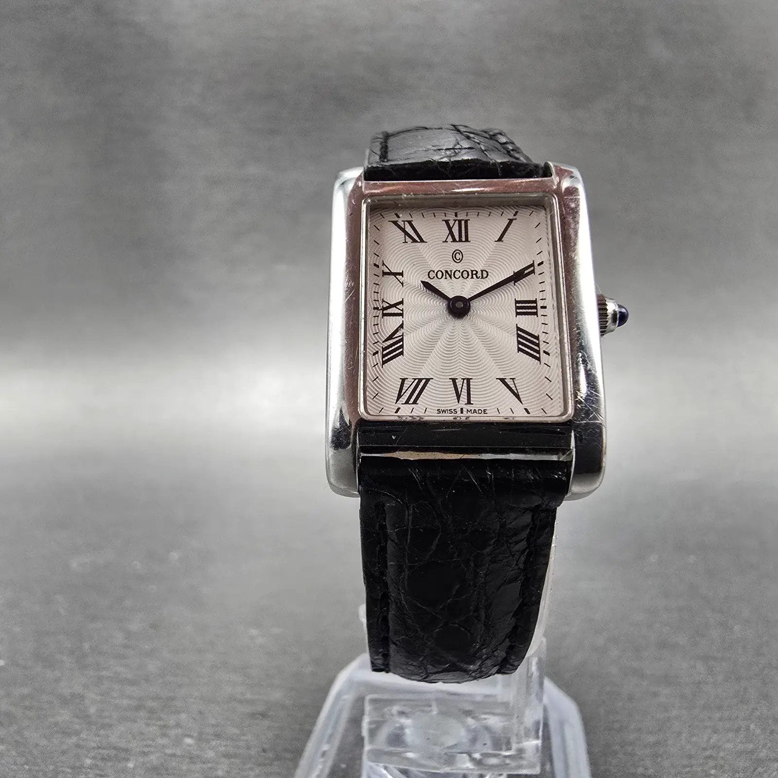 Concord Bennington Watch Women 20mm White Dial Steel Rectangle New Battery5