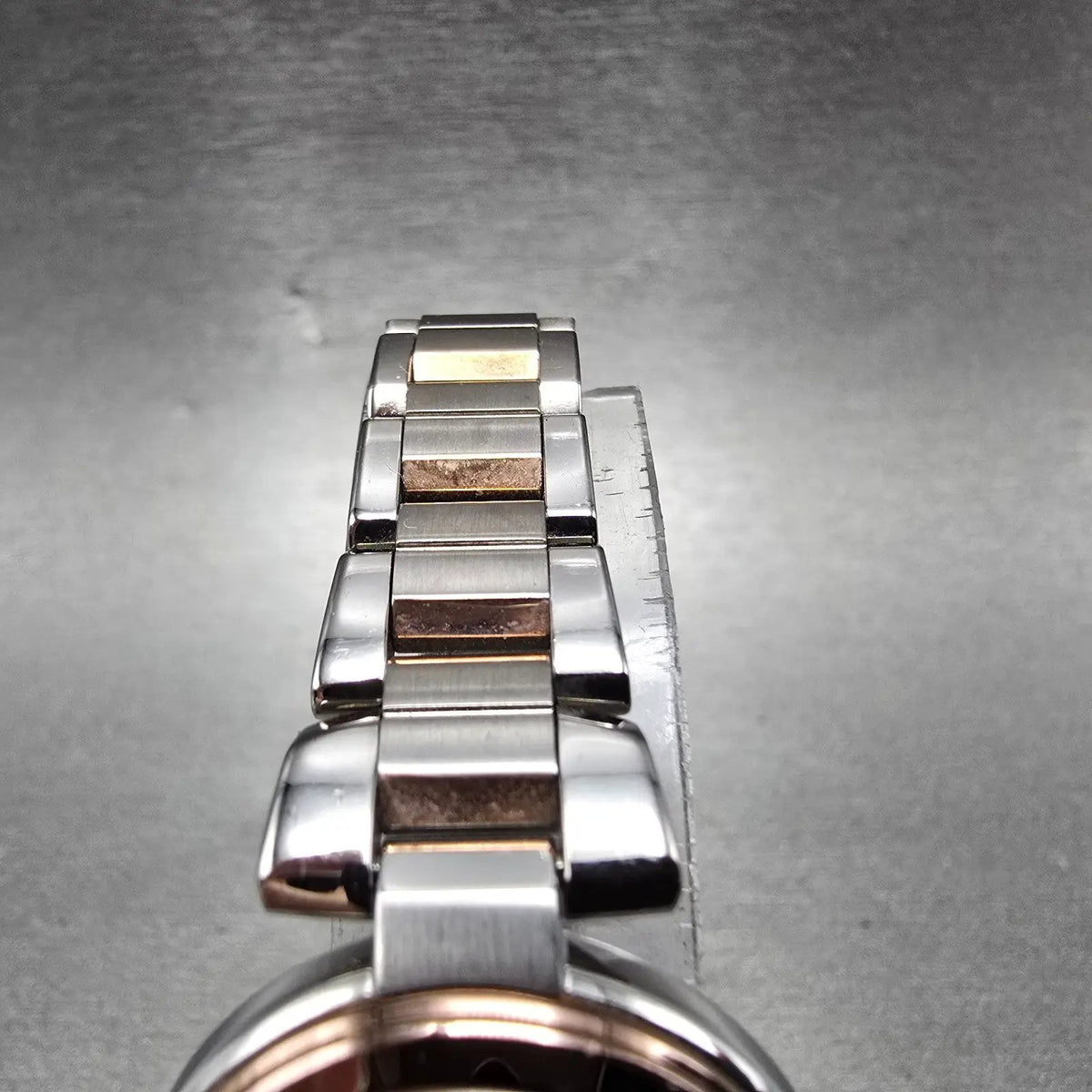 Citizen Eco-Drive Xc Watch Women 26mm Gray Dial Two Tone Date Atomic Round PARTS5