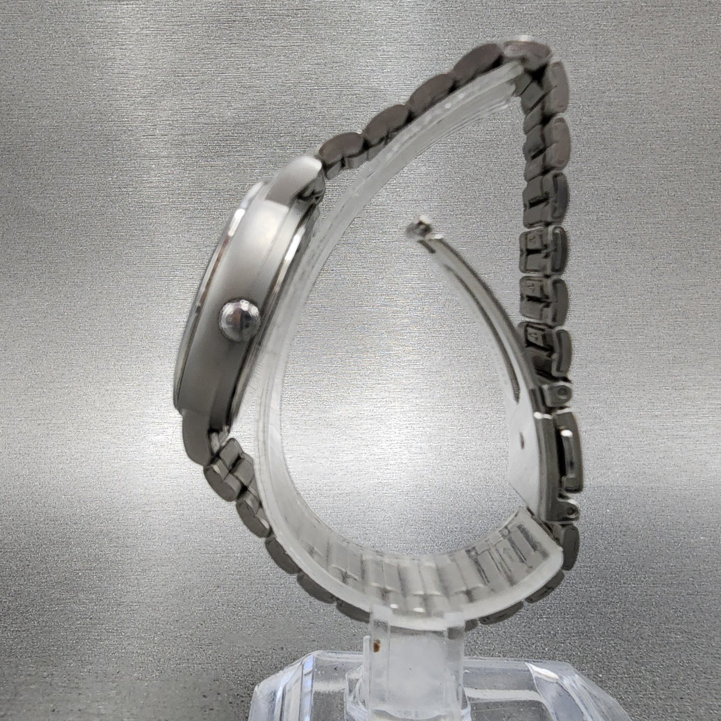 Seiko Agnes B Watch Women 33mm Black Dial Steel Daydate Round V33J0010 New Batt6