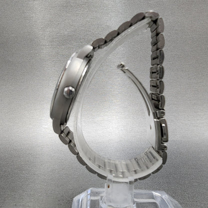 Seiko Agnes B Watch Women 33mm Black Dial Steel Daydate Round V33J0010 New Batt6