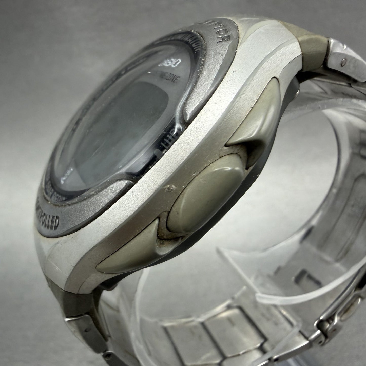 Casio Waveceptor Watch Men 42mm Digital Alarm Chrono Gray Oval WV50H New Batt2