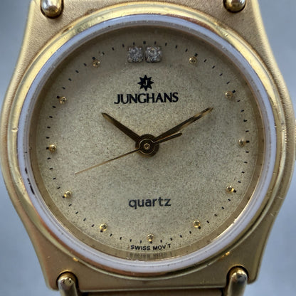 Junghans Watch Women 24mm Champagne Dial Gold Tone EWJ-1003L New Battery1