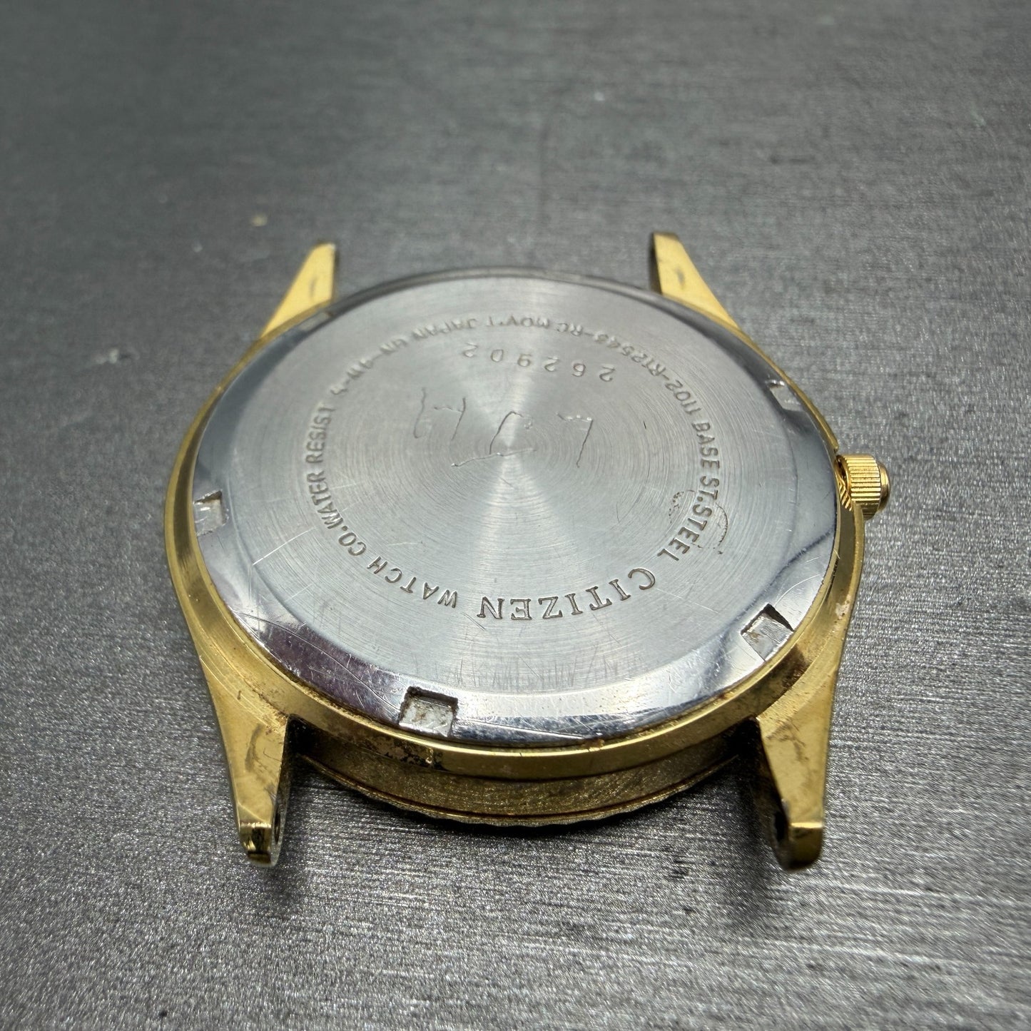 Citizen CQ President Watch Men 35mm Champagne Dial Gold Tone Daydate PARTS9