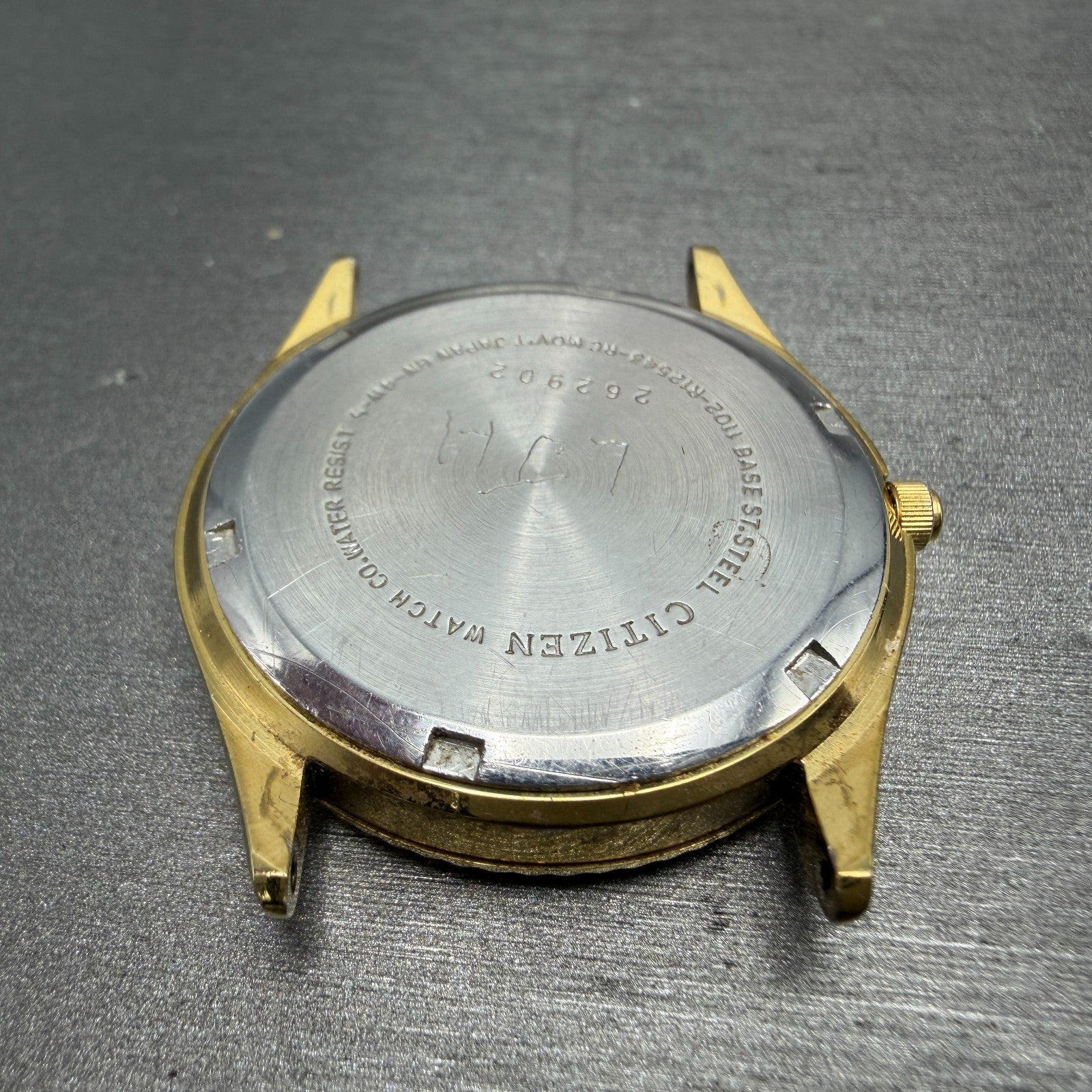 Citizen CQ President Watch Men 35mm Champagne Dial Gold Tone Daydate PARTS9