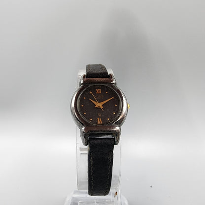 VTG Citizen CQ Watch Women 19mm Black Dial Black Tone 5930-K01060 New Battery
