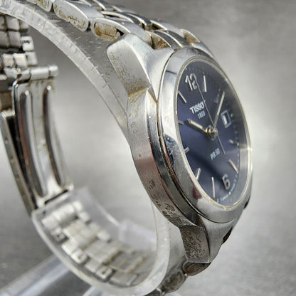 Tissot PR50 Watch Women 25mm Blue Dial Stainless Steel Date Round New Battery3