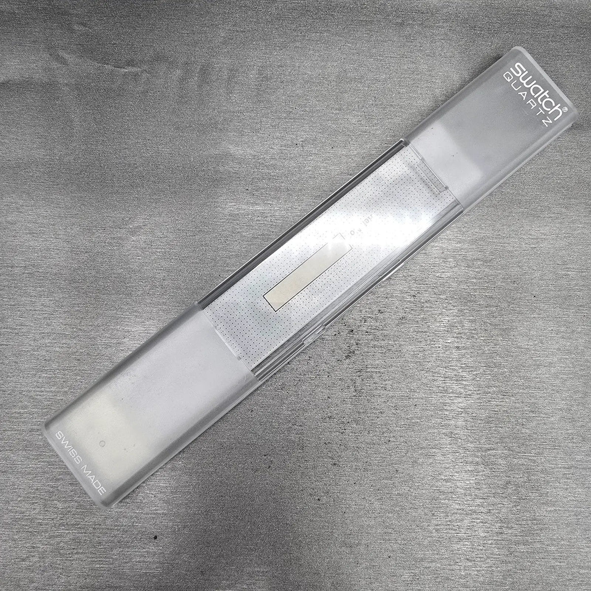 Swatch Scoob-A-Doo Watch Men 34mm Silver Dial Purple Case GV102 New Battery NOS15
