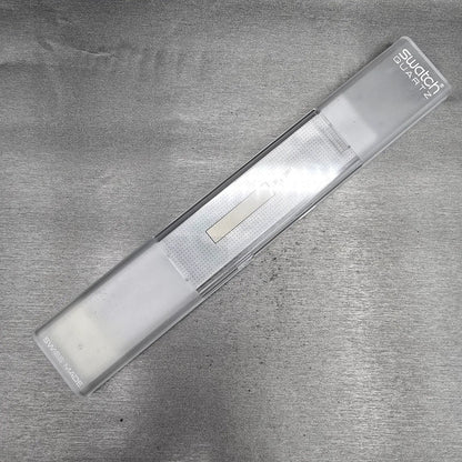 Swatch Scoob-A-Doo Watch Men 34mm Silver Dial Purple Case GV102 New Battery NOS15
