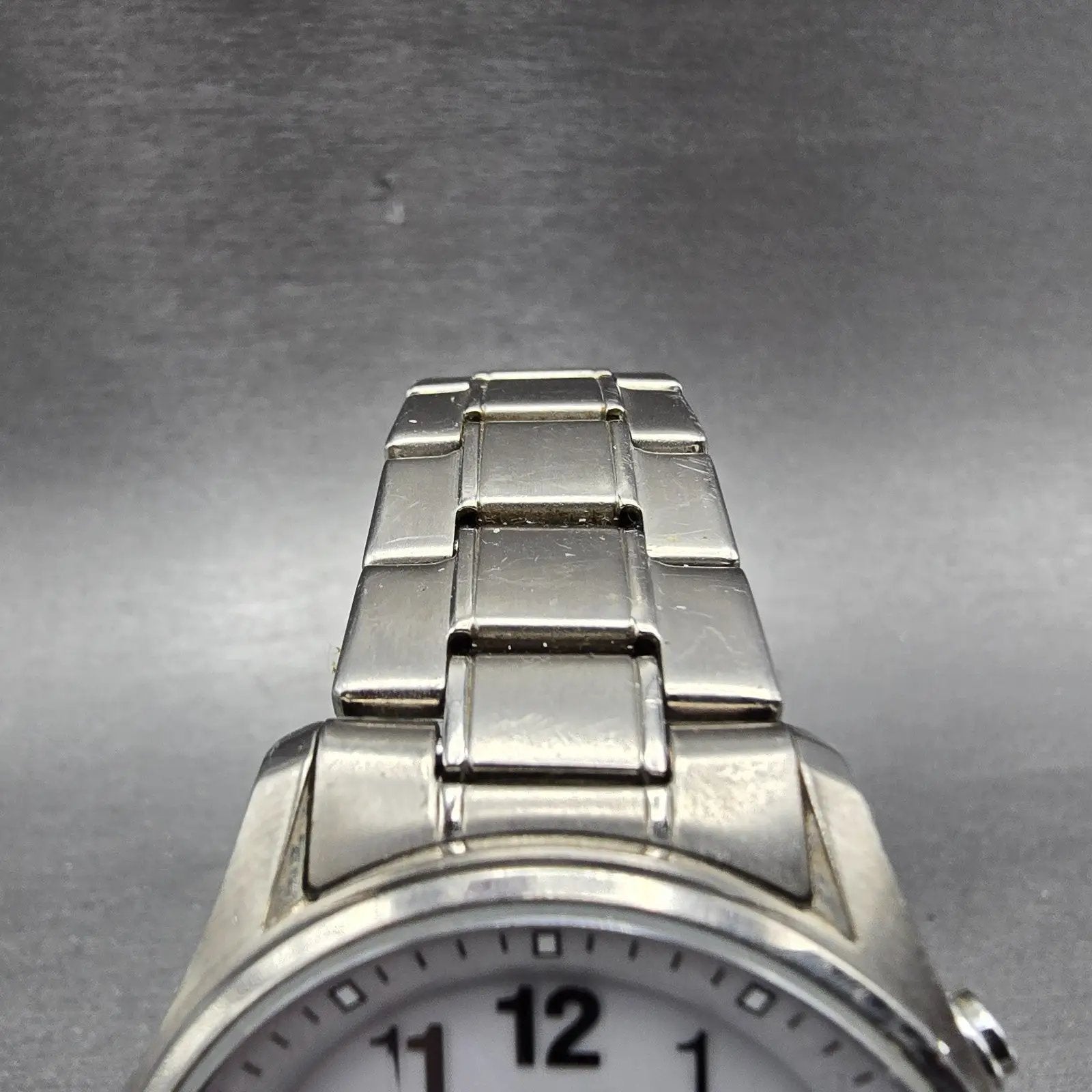 Casio Lineage Watch Men 40mm White Dial Titanium Analog Digital Solar Runs4