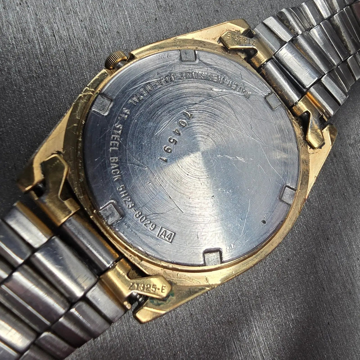 Seiko President Watch Men 36mm Gold Dial Gold Tone Daydate 5H23-8029 New Battery10