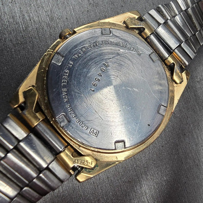 Seiko President Watch Men 36mm Gold Dial Gold Tone Daydate 5H23-8029 New Battery10