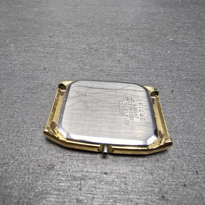 Seiko 6530-5080 Watch Case & Dial Champagne Dial Gold Tone Rectangle 27mm READ!!10