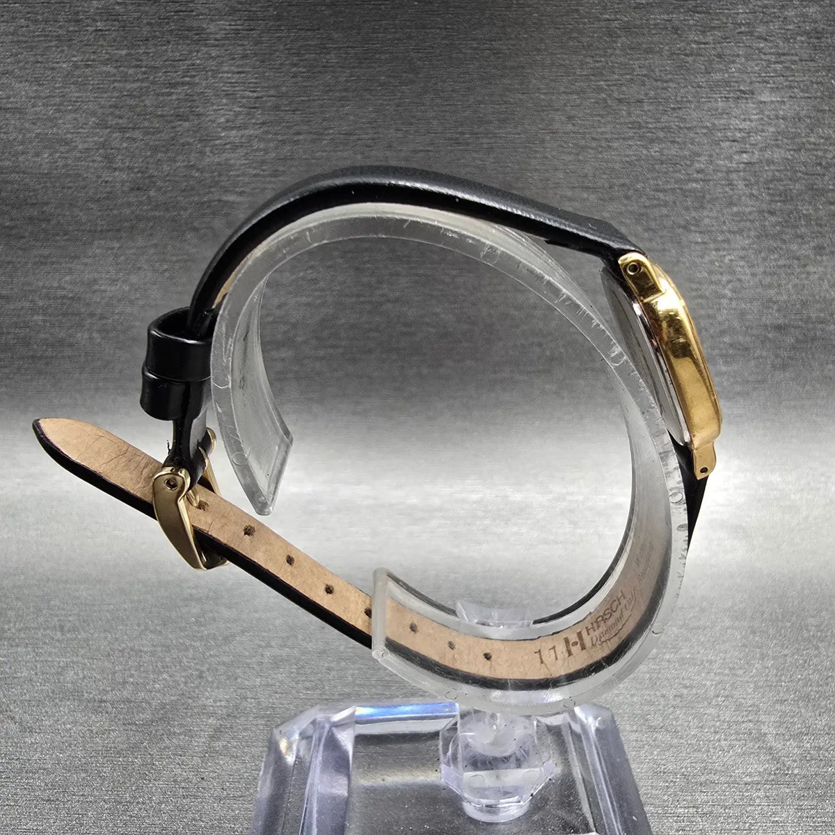 Seiko Watch Women 20mm Gold Dial Gold Tone Rectangle 2P20-5000 New Battery JP8